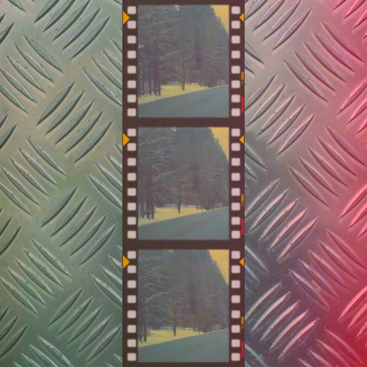Color Vintage Filmstrip Projection Pack Look Sample